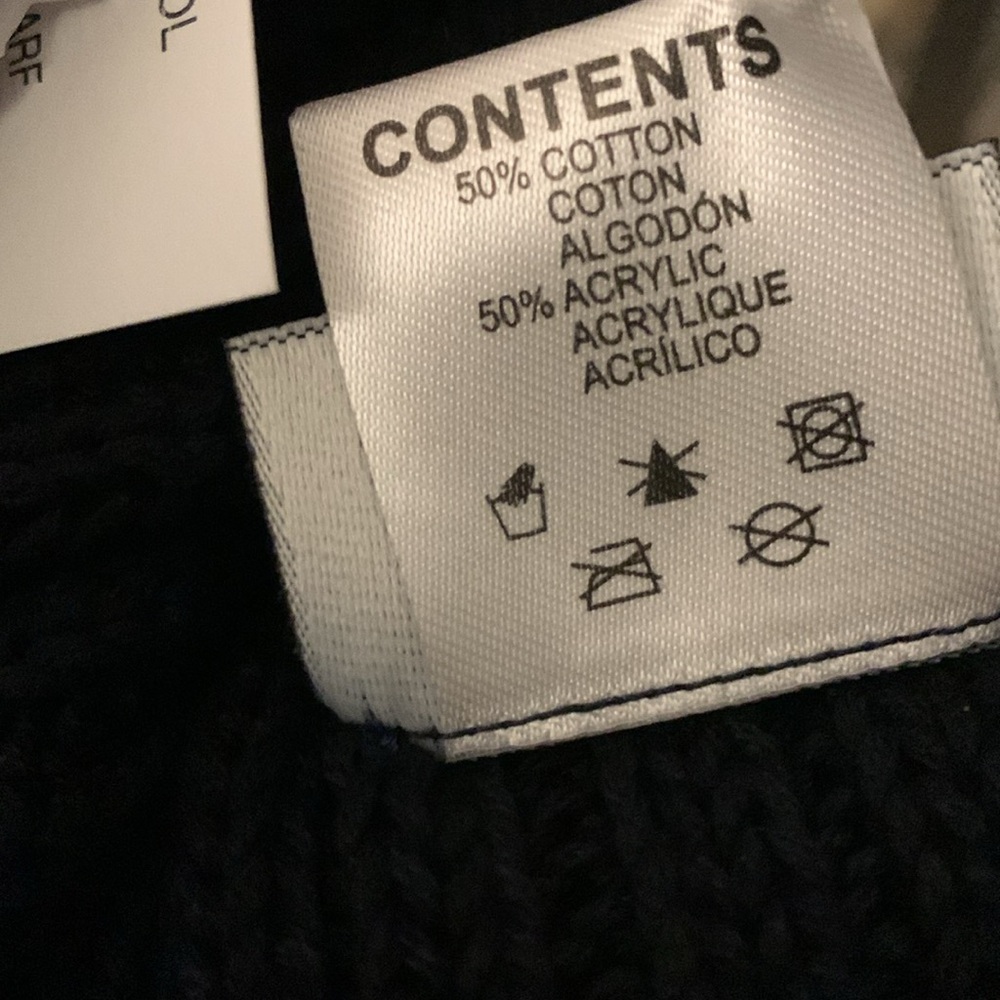 Kangol Navy Rib Panel Scarf - Picture 8 of 8